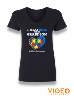 'I Wear Blue For My Grandson' Women's Shirt 'I Wear Blue For My Grandson' Women's Shirt