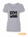 'Love Needs No Words' Women's Shirt